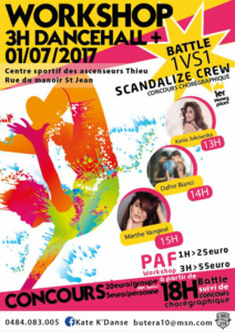 K'Danse : Workshop 3H dancehall + concours chorégraphique