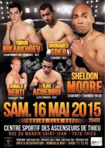 Soirée boxe organisée par le BC Bufi le 16 mai 2015