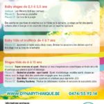 Stages Dynarythmique pour les enfants de 2,5 ans à 13 ans - Congé du carnaval et de printemps 2016