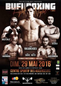 Gala de boxe le 29 mai 2016 au Centre sportif des Ascenseurs