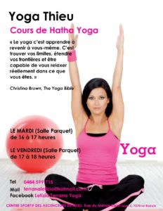 Nouveau au Centre sportif, des cours de yoga à partir de septembre.