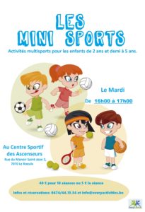 Pour les enfants : nouvelles activités sportives et de danse à partir de ce mois de janvier. Cours dispensés par Every Activities.