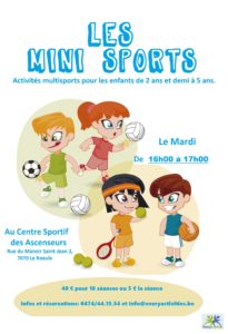 Pour les enfants : nouvelles activités sportives et de danse à partir de ce mois de janvier. Cours dispensés par Every Activities.