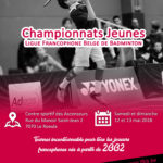 Championnat Jeunes : Ligue francophone Belge de Badminton
