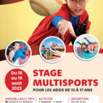 Stage multisports du 16 au 19 août 2022