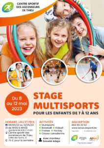Stage multisports pour les enfants de 7 à 12 ans