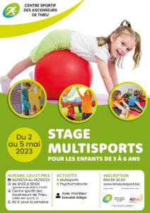 Stage multisports pour les enfants de 3 à 6 ans