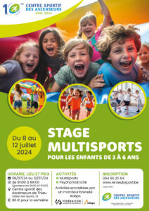 Stage multisports pour les enfants de 3 à 6 ans