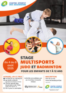 Stage multisports pour les enfants de 7 à 12 ans