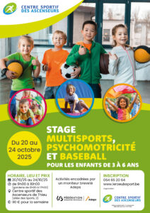 Stage multisports pour les enfants de 3 à 6 ans
