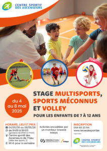 Stage multisports pour les enfants de 7 à 12 ans