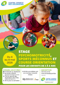 Stage multisports pour les enfants de 3 à 6 ans
