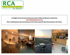 Offre d'emploi RCA du Roeulx : Tenancier (H/F/X) - Brasserie du Centre sportif des Ascenseurs de Thieu