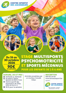 Stage multisports pour les enfants de 3 à 6 ans